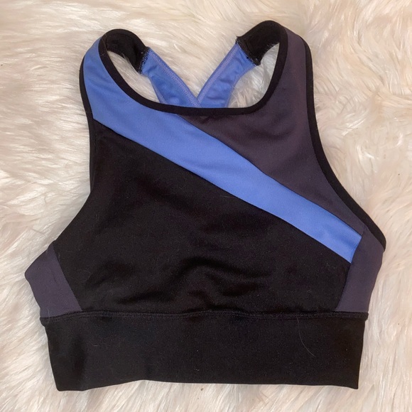 Workout top sports bra longline crop - Picture 1 of 2